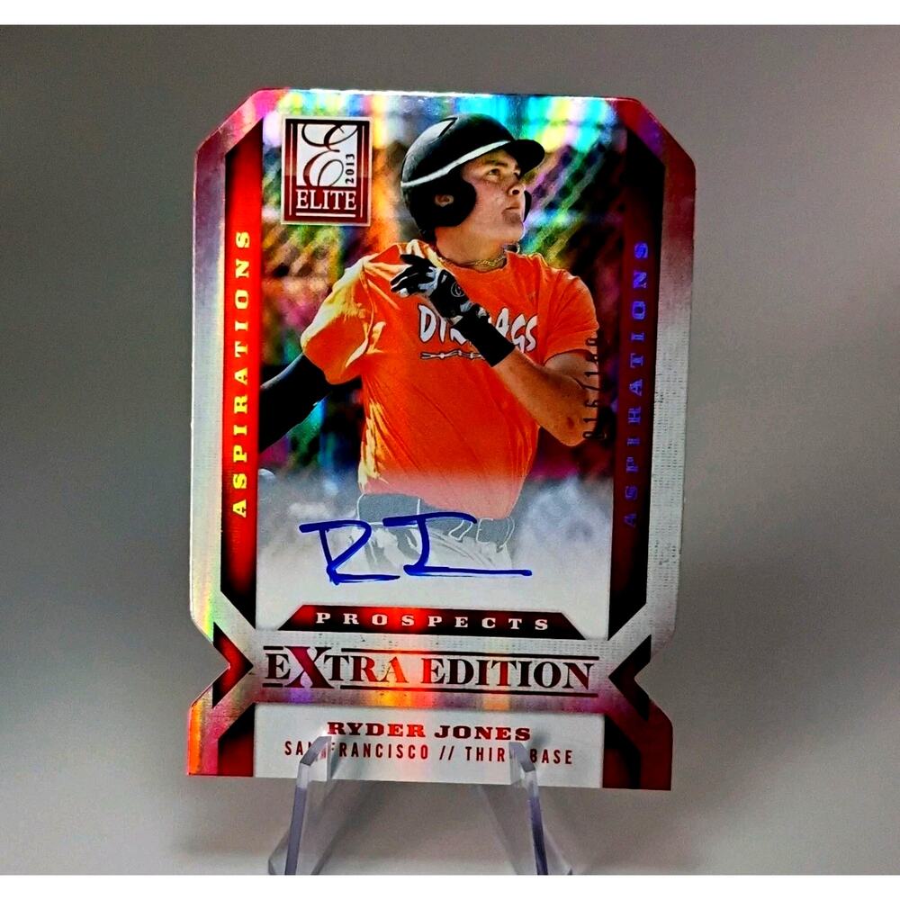 2013 Panini Elite Extra Aspirations Die-Cut Signature Ryder Jones SP 16/100